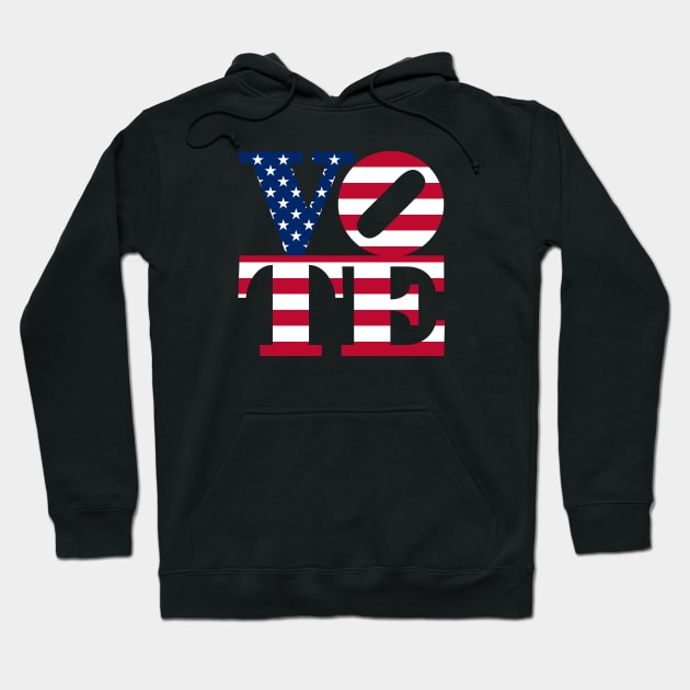 VOTE SCULPTURE & USA FLAG Hoodie by gemgemshop